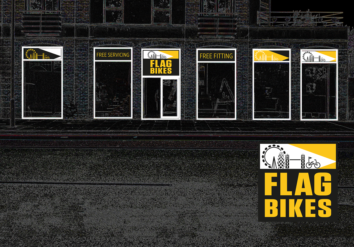 Logo Design by MadeInYarm for Flag Bikes | Design #15179943