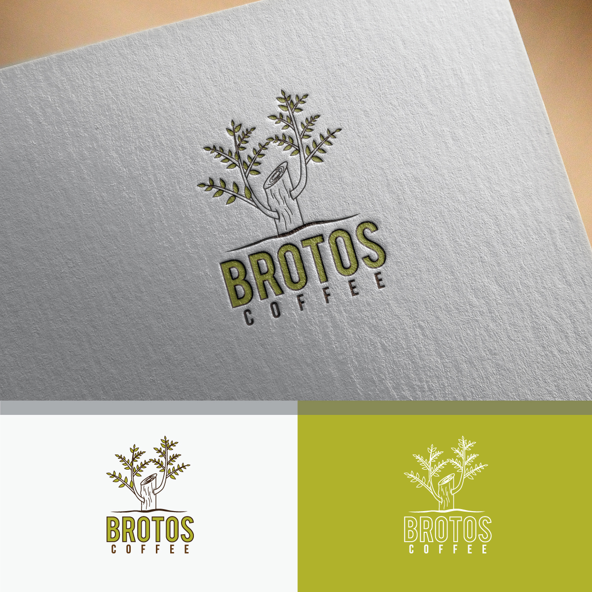 Logo Design by webeezine for Brotos coffee | Design #15017755