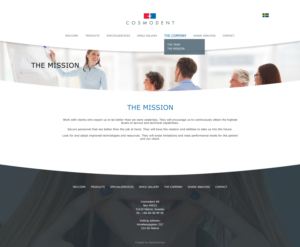 Web Design by Limecom for Cosmodent AB | Design: #15019373