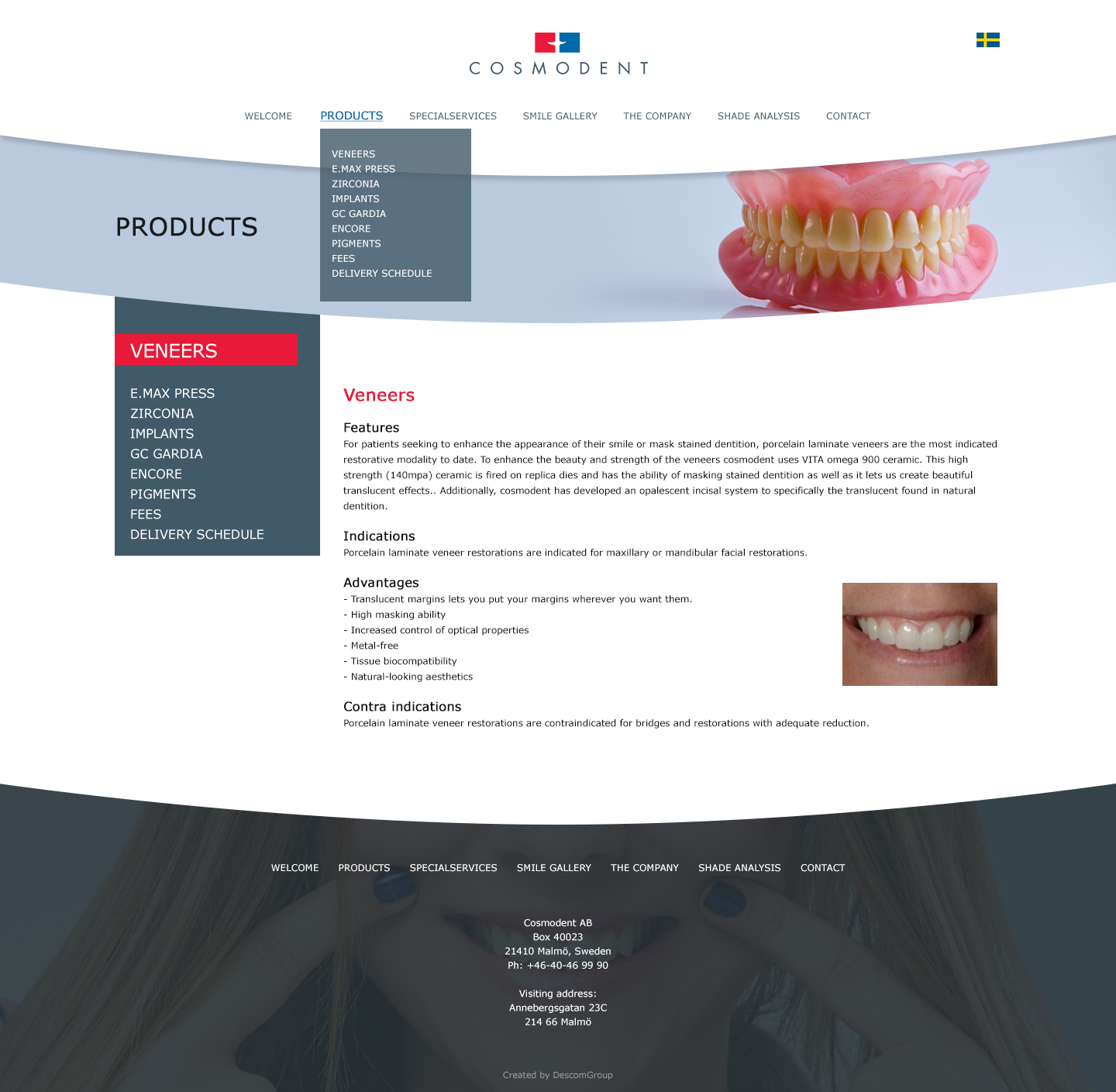 Web Design by Limecom for Cosmodent AB | Design #15019374