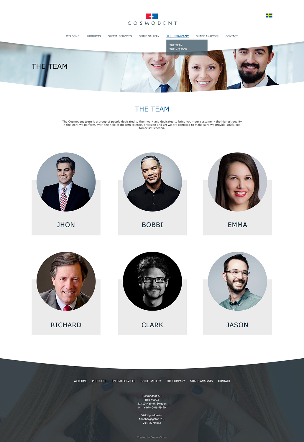 Web Design by Limecom for Cosmodent AB | Design #15019380