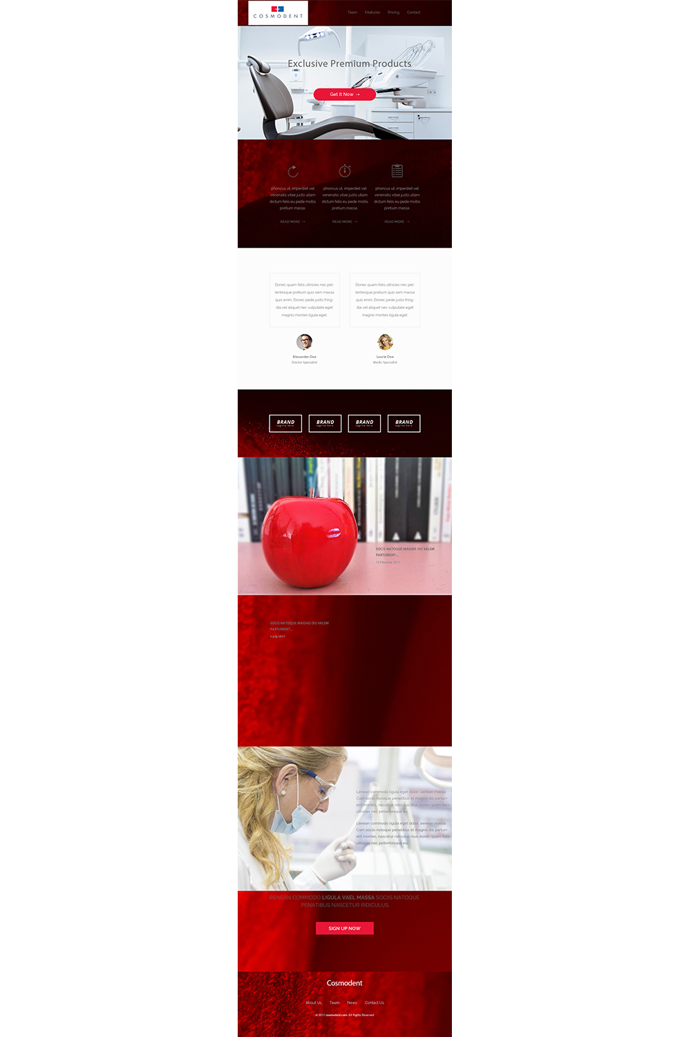 Web-Design von diana popescu für Cosmodent AB | Design #15093525