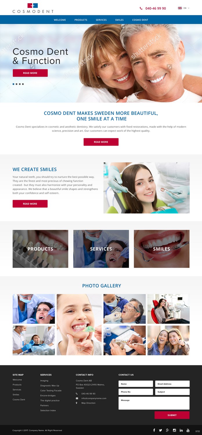 Web Design by pb for Cosmodent AB | Design #15019935