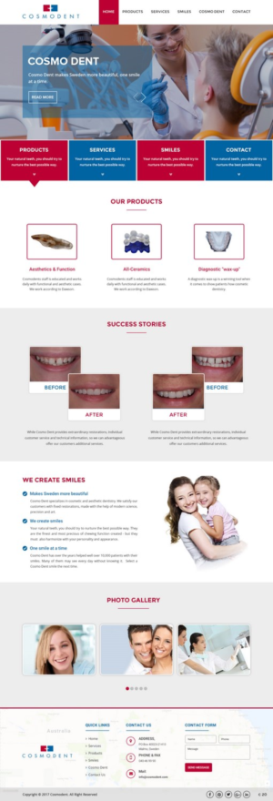 Web Design by pb for Cosmodent AB | Design: #15019936