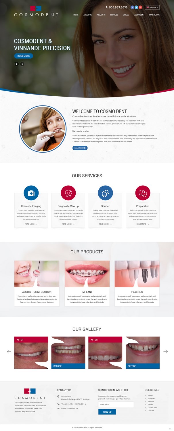 Web Design by pb for Cosmodent AB | Design #15019937