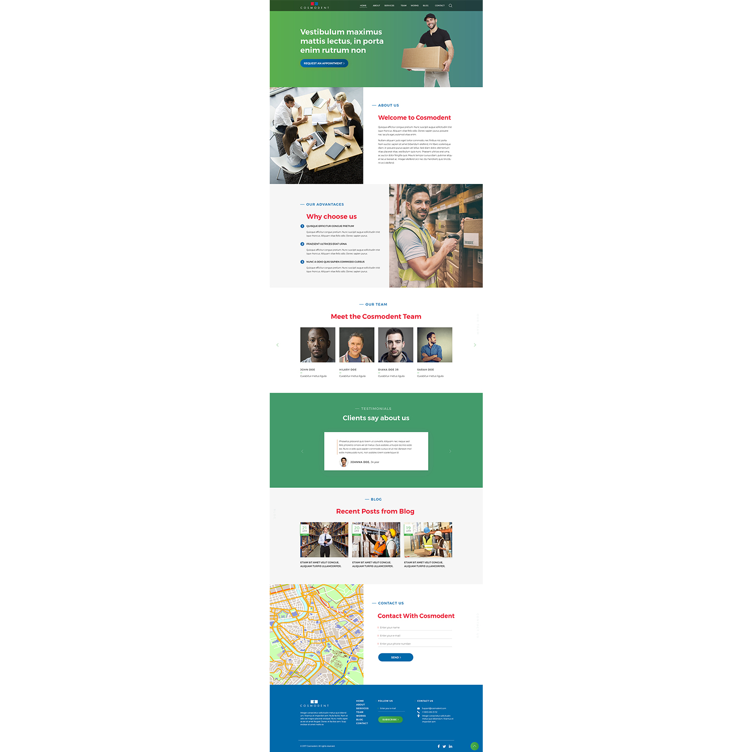 Web Design by Pram Shaw for Cosmodent AB | Design #15020432