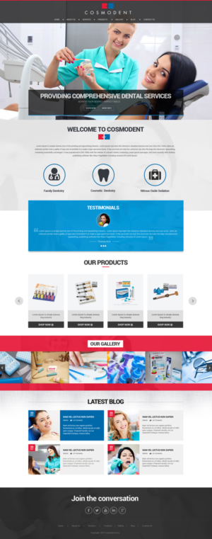 Web Design by Dream Logo Design for Cosmodent AB | Design: #15020983