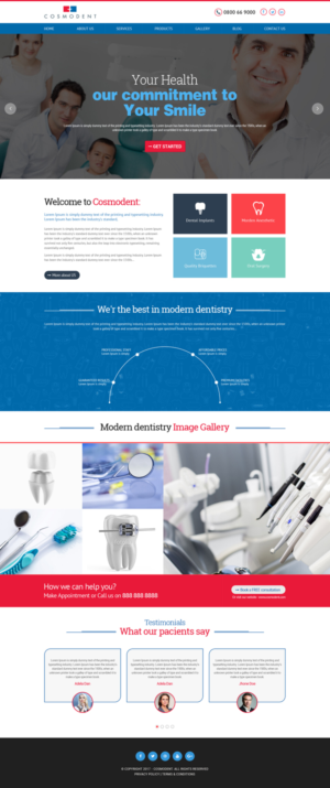 Web Design by Dream Logo Design for Cosmodent AB | Design: #15020987
