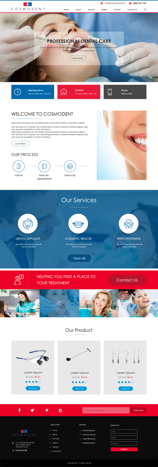 Web Design by Dream Logo Design for Cosmodent AB | Design #15020989