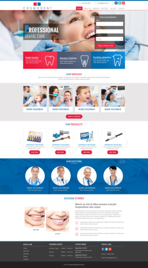 Web Design by Dream Logo Design for Cosmodent AB | Design: #15020991