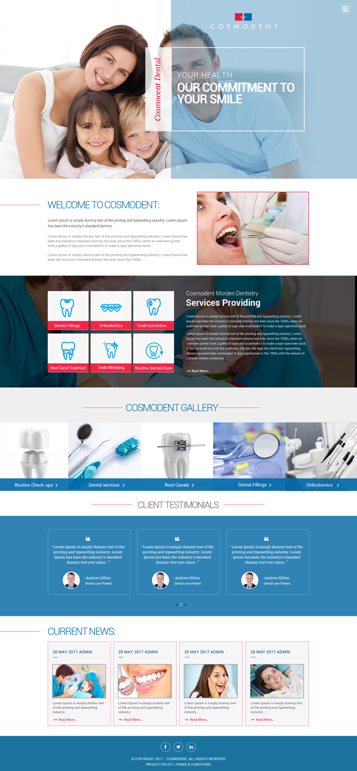 Web Design by Dream Logo Design for Cosmodent AB | Design #15032391