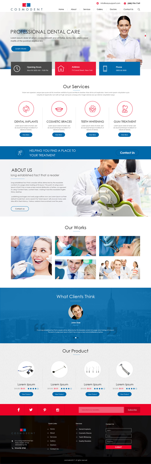 Web Design by Dream Logo Design for Cosmodent AB | Design #15032392