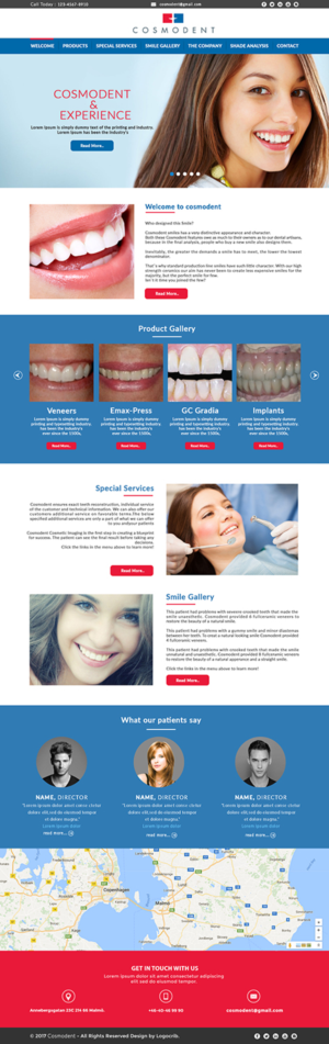 Web Design by bdesigner9 for Cosmodent AB | Design: #15019960