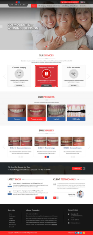 Web Design by pnfnetworkz for Cosmodent AB | Design: #15109430