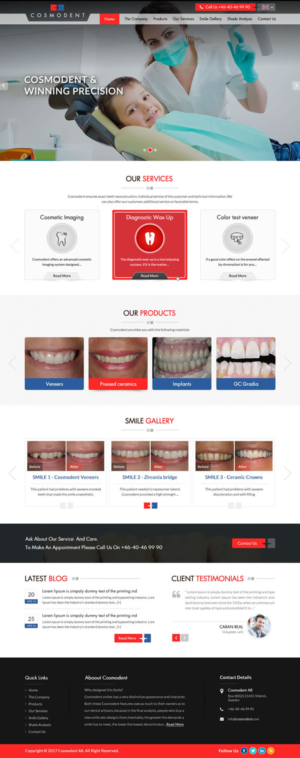 Web Design by pnfnetworkz for Cosmodent AB | Design: #15109431