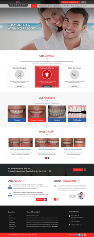 Web Design by pnfnetworkz for Cosmodent AB | Design: #15109432