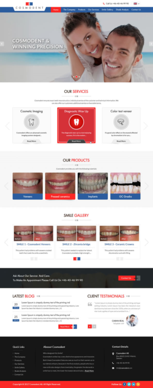 Web Design by pnfnetworkz for Cosmodent AB | Design: #15109436