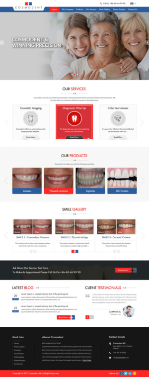 Web Design by pnfnetworkz for Cosmodent AB | Design: #15109437