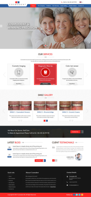 Web Design by pnfnetworkz for Cosmodent AB | Design: #15109444