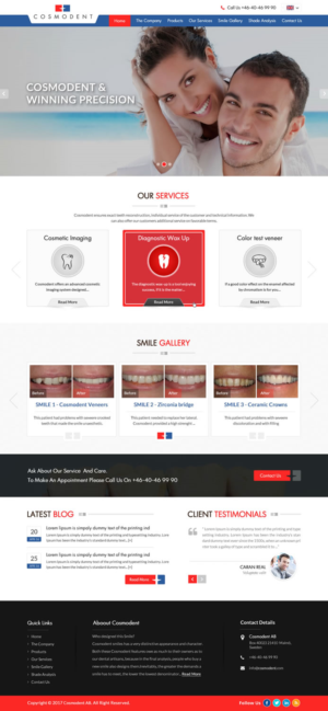 Web Design by pnfnetworkz for Cosmodent AB | Design: #15109445