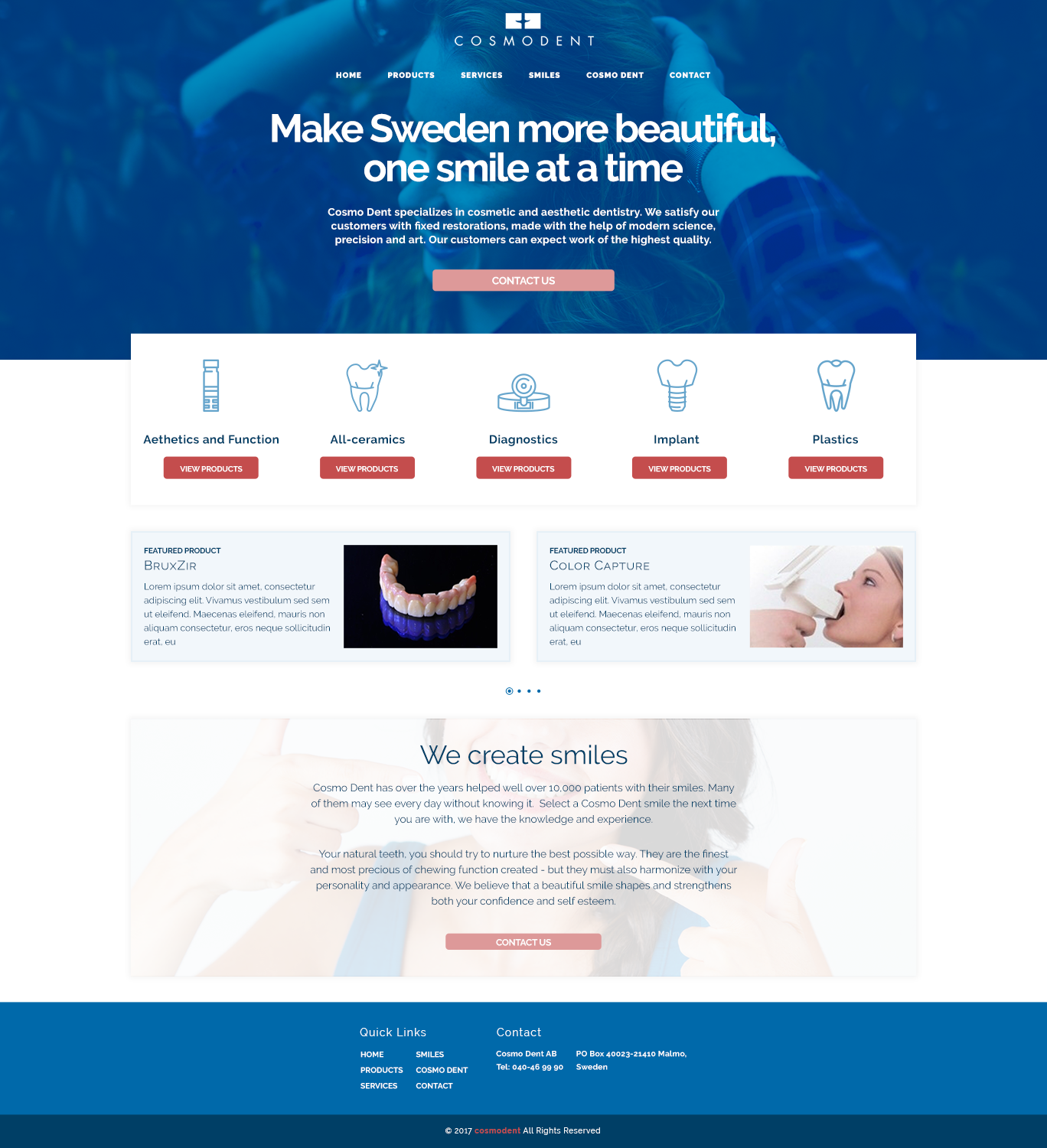 Web-Design von ryanshakotko für Cosmodent AB | Design #15069418