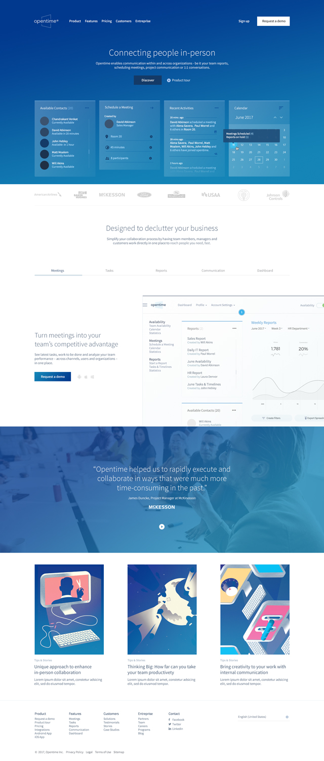 Web Design by WYSIWYG for OpenTime | Design #15098422