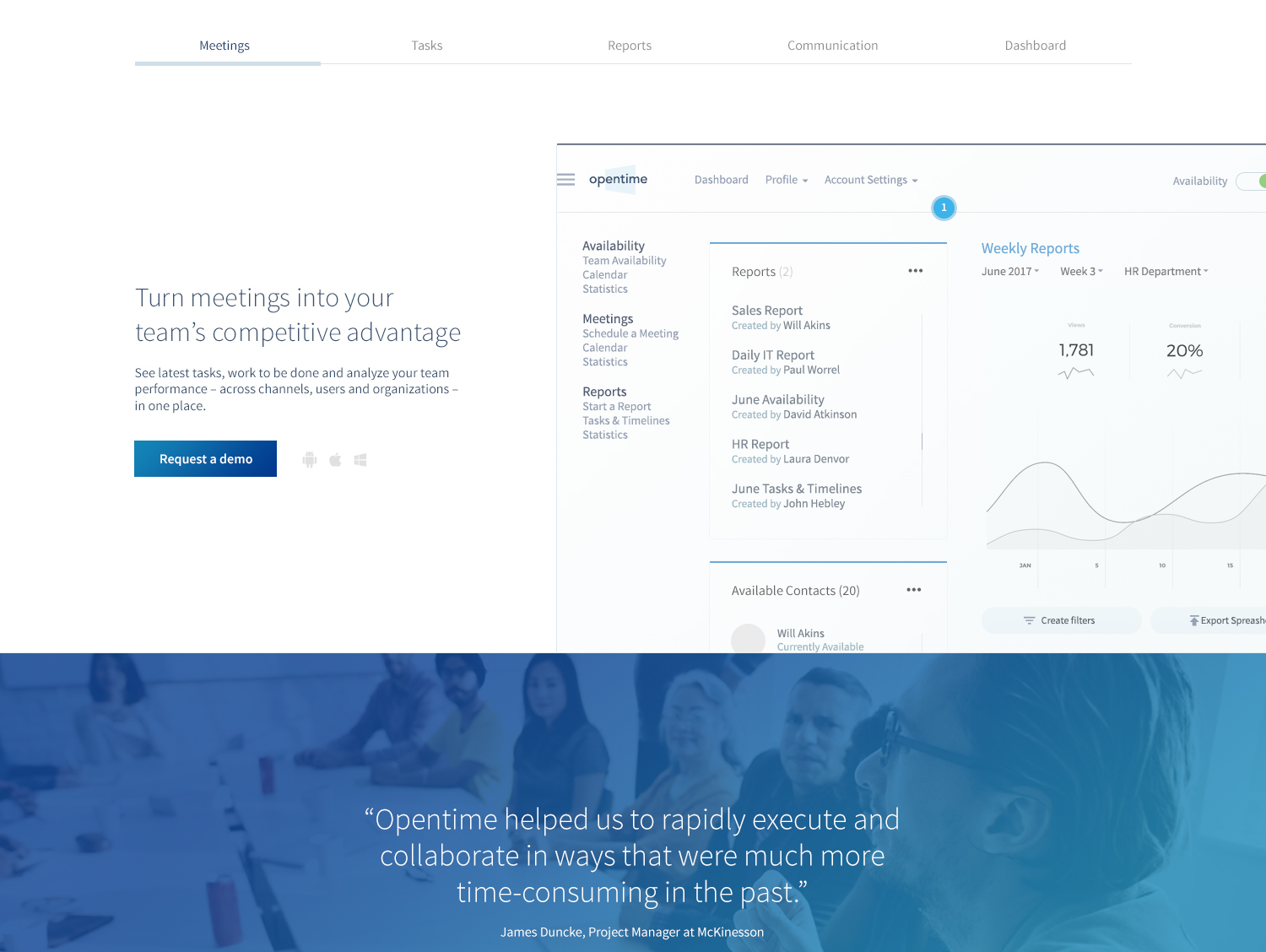 Web Design by WYSIWYG for OpenTime | Design #15098423