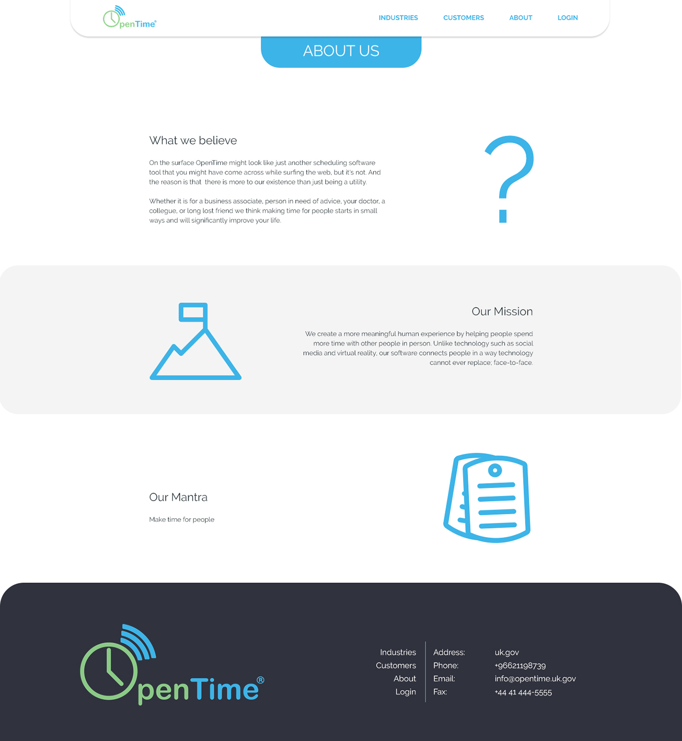 Web Design by Limecom for OpenTime | Design #15030694