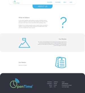 Web Design by Limecom for OpenTime | Design: #15030694
