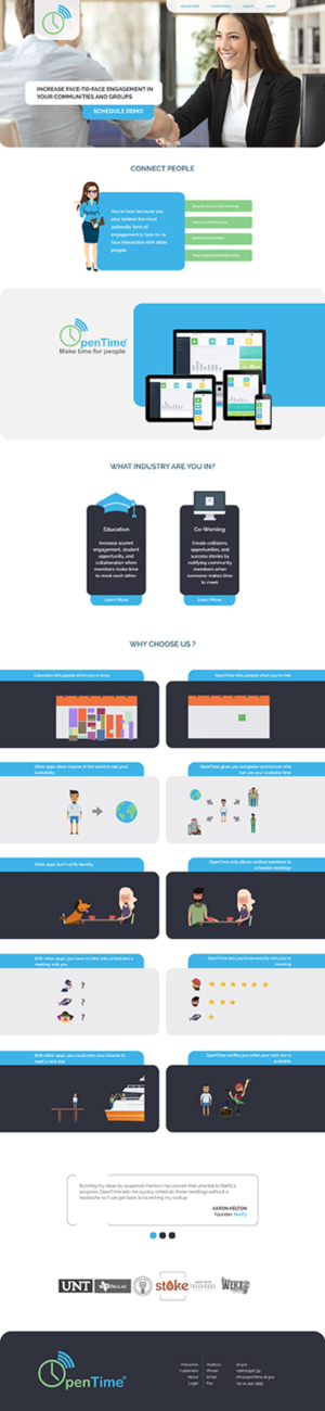 Web Design by Limecom for OpenTime | Design: #15030695