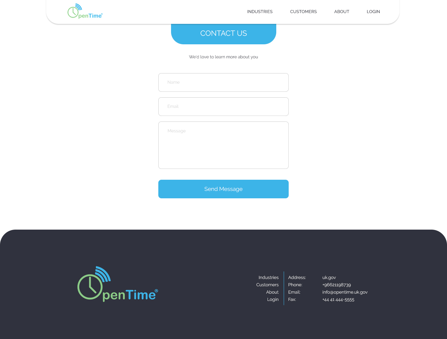 Web Design by Limecom for OpenTime | Design #15037465
