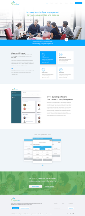 Web Design by Kreative Ideaz for OpenTime | Design: #15035890