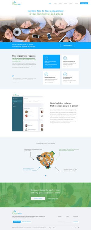 Web Design by Kreative Ideaz for OpenTime | Design: #15036289