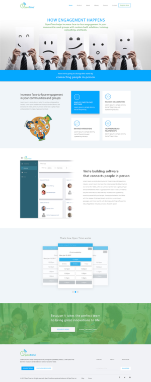Web Design by Kreative Ideaz for OpenTime | Design: #15037372