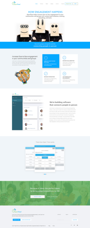 Web Design by Kreative Ideaz for OpenTime | Design: #15042439