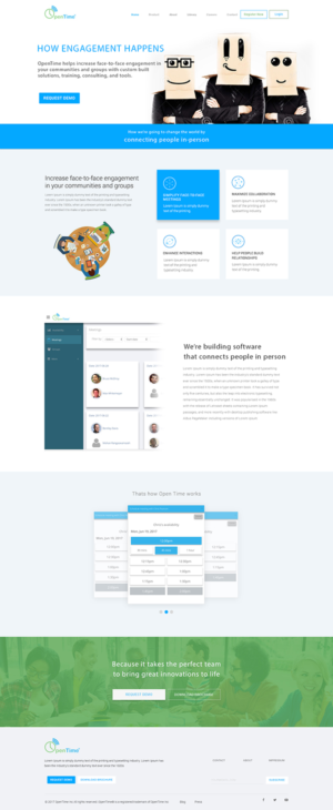 Web Design by Kreative Ideaz for OpenTime | Design: #15042455