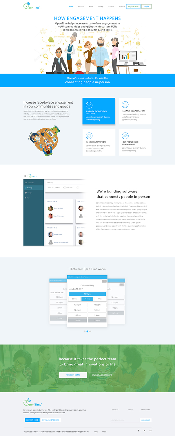 Web Design by Kreative Ideaz for OpenTime | Design #15042562