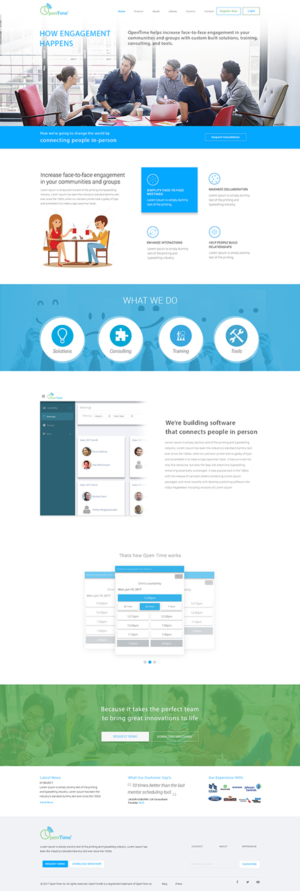 Web Design by Kreative Ideaz for OpenTime | Design: #15046470
