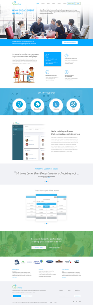 Web Design by Kreative Ideaz for OpenTime | Design: #15048379