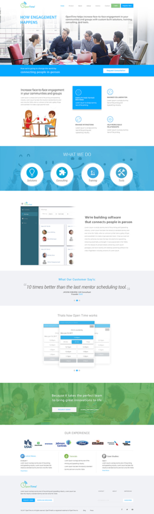 Web Design by Kreative Ideaz for OpenTime | Design: #15058609