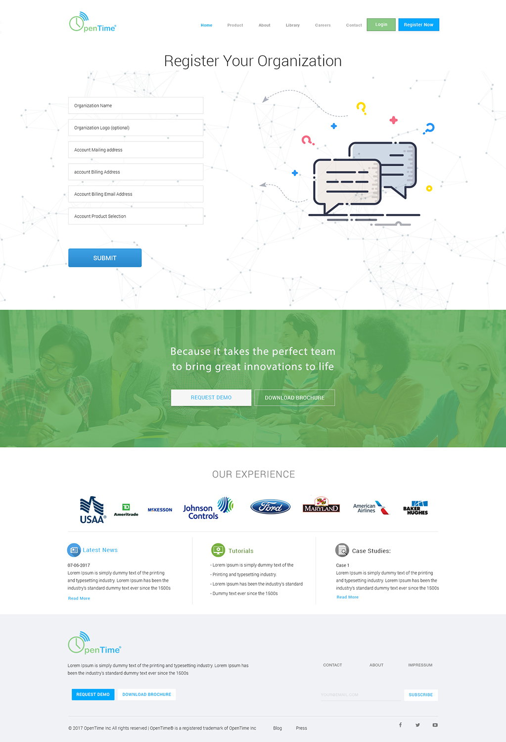 Web Design by Kreative Ideaz for OpenTime | Design #15089028