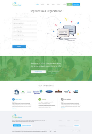Web Design by Kreative Ideaz for OpenTime | Design: #15089028