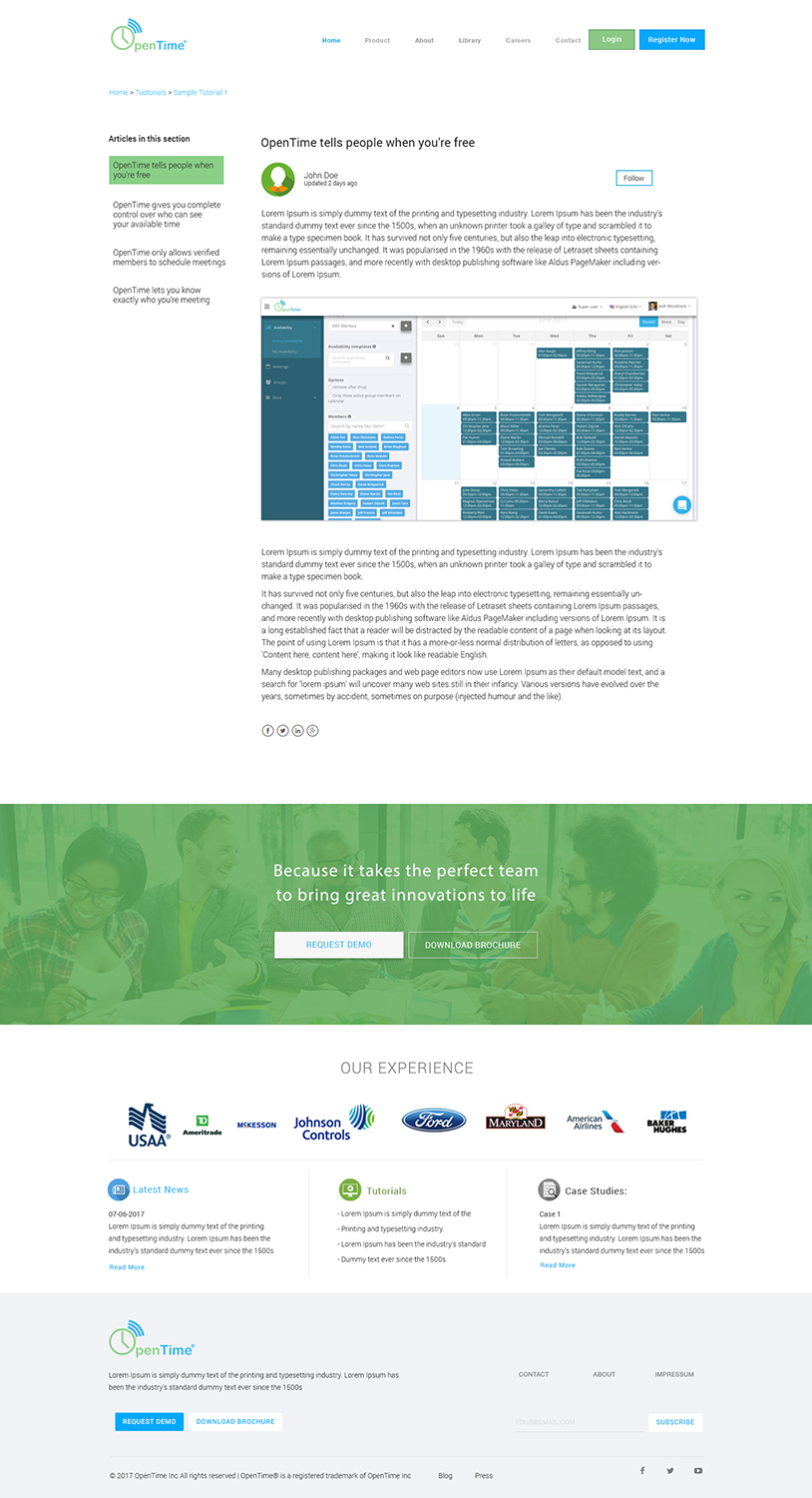 Web Design by Kreative Ideaz for OpenTime | Design #15109382