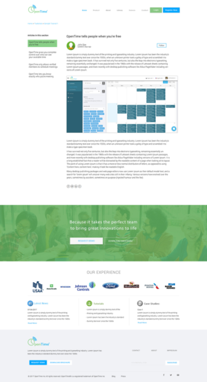 Web Design by Kreative Ideaz for OpenTime | Design: #15109382