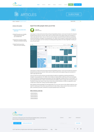 Web Design by Kreative Ideaz for OpenTime | Design: #15109766