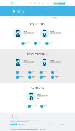 Web Design by Kreative Ideaz for OpenTime | Design: #15134047