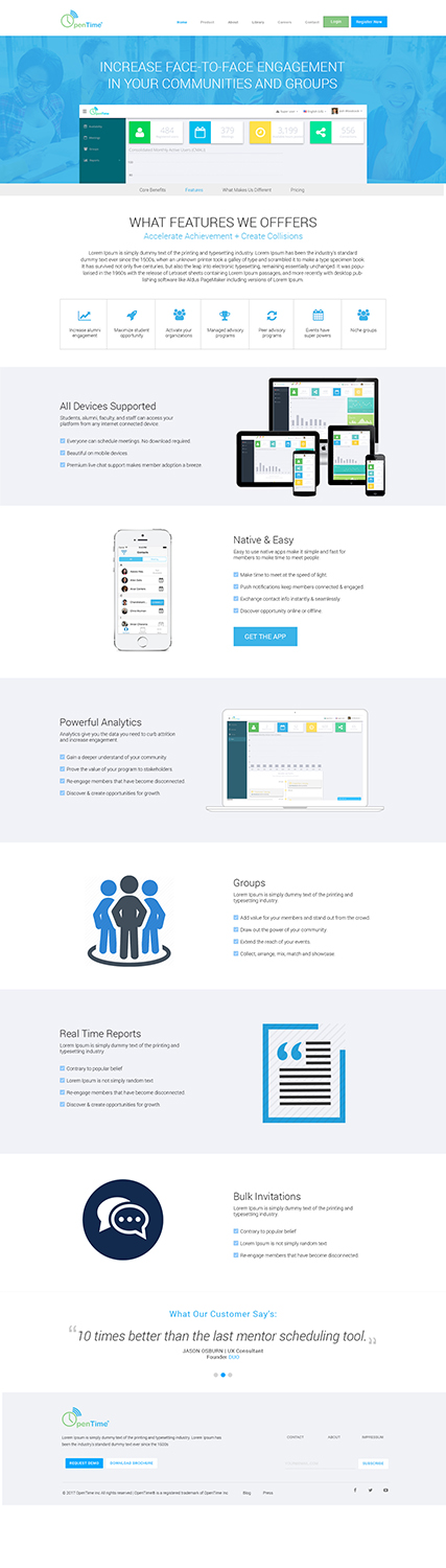 Web Design by Kreative Ideaz for OpenTime | Design #15152799