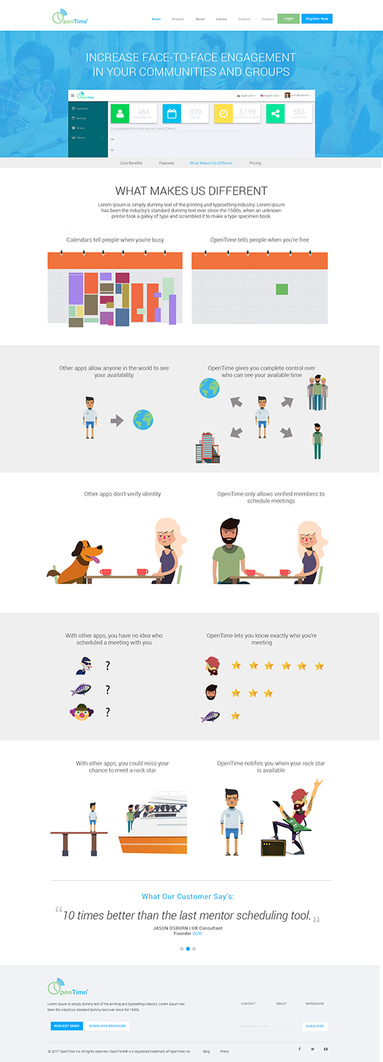 Web Design by Kreative Ideaz for OpenTime | Design #15152903