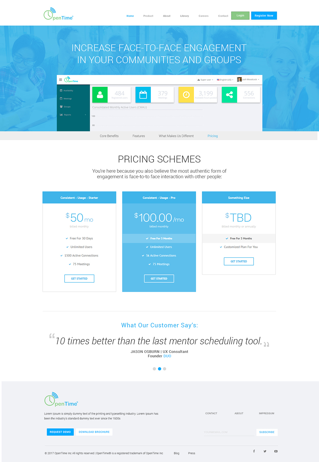 Web Design by Kreative Ideaz for OpenTime | Design #15152919