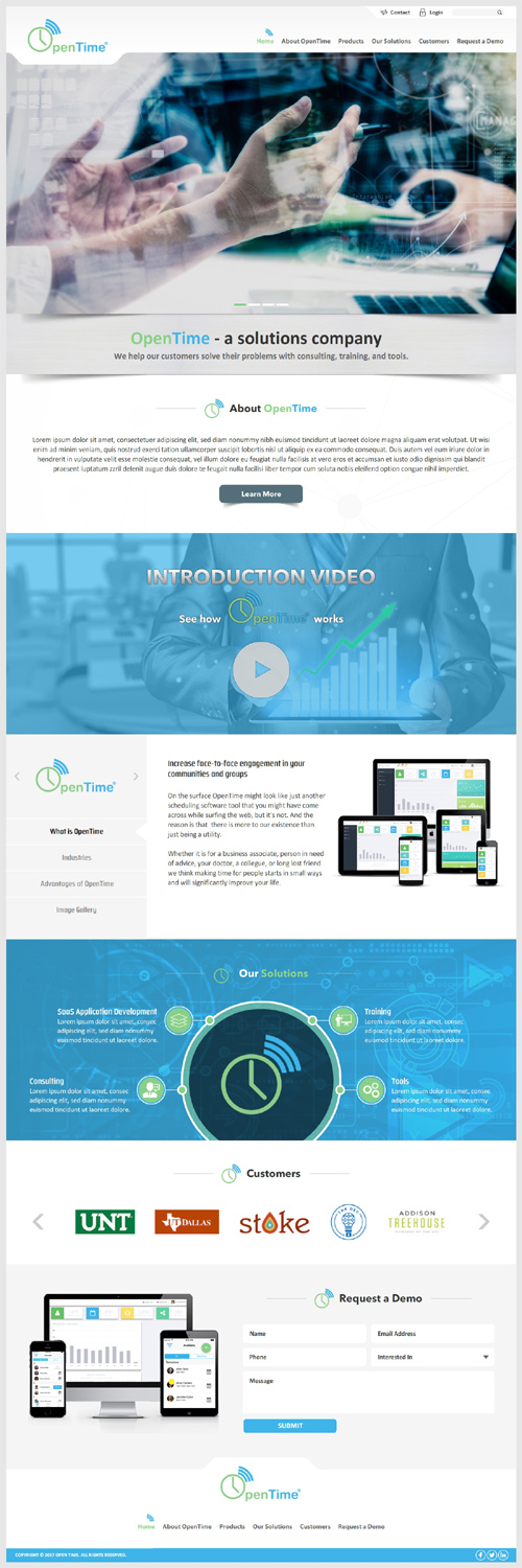 Web Design by -Marc- for OpenTime | Design #15027121